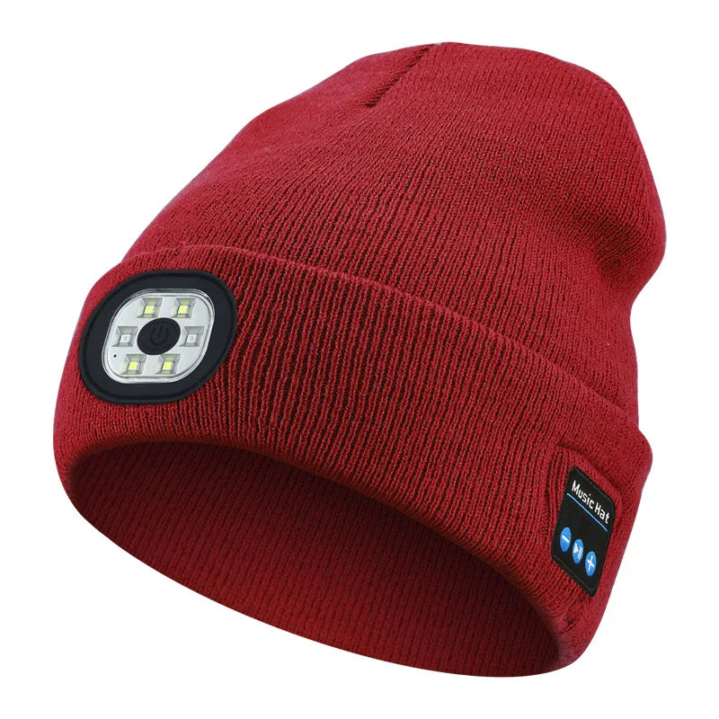 Bluetooth LED Music Beanie