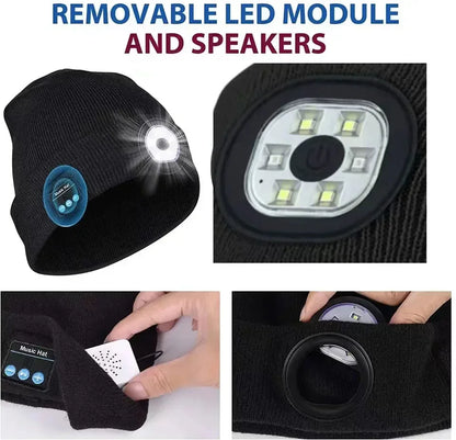 Bluetooth LED Music Beanie